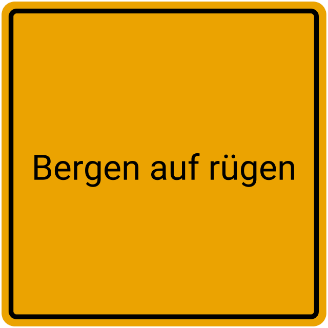 Meldebestätigung Bergen auf Rügen